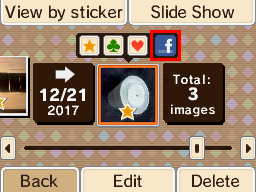 Screenshot of where the Facebook icon is located